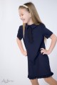 Платье с планкой "поло" и декором Артикул:1047 Платье с планкой "поло" и декором Артикул:1047