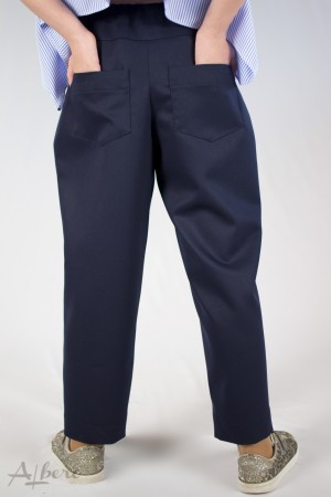 Брюки "бананы" с накладными карманами Артикул:4060