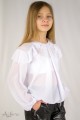 Блуза шифоновая с воланами на плечах Артикул:5109