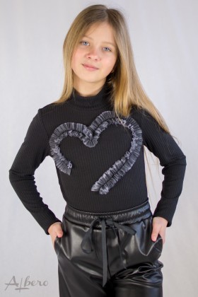 Гольф черный с "сердцем" Артикул:6047