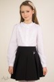 Юбка с фигурной кокеткой и встречными складами Артикул:3009