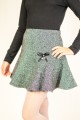 Юбка твидовая с фигурными элементами Артикул:3014