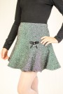 Юбка твидовая с фигурными элементами Артикул:3014