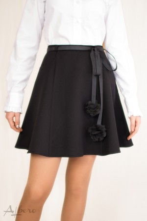 Юбка 6-клинка с декоративным поясом Артикул:3017
