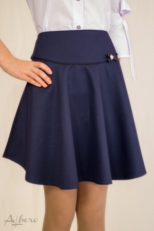 Юбка с кантом и фигурной кокеткой Артикул:3025