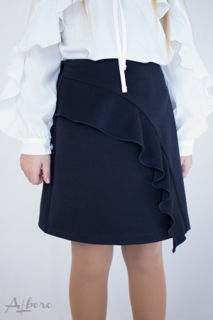 Юбка с фигурным воланом Артикул:3027