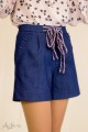 Шорты коттоновые с оборками на карманах Артикул:4022-1