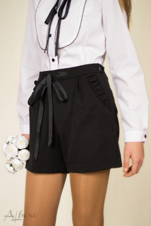Шорты с оборками на карманах Артикул:4022