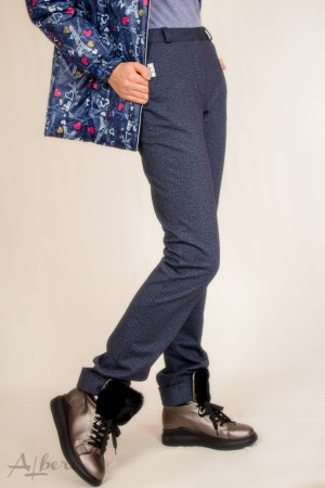 Брюки теплые с манжетами и декором (материал плотный с "начесом") Артикул:4025