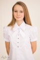 Блуза с круглой кокеткой и бантом Артикул:5050 Блуза с круглой кокеткой и бантом Артикул:5050