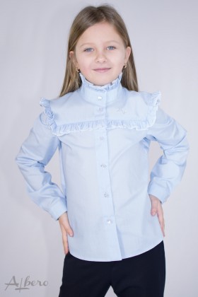 Блуза с квадратной кокеткой Артикул:5070-B