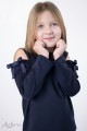 Джемпер с открытыми плечами (синий) Артикул:6035