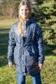 Куртка зимняя золотистые снежинки Артикул:7041