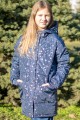 Куртка зимняя серебристые снежинки Артикул:7042