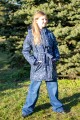 Куртка зимняя серебристые снежинки Артикул:7042