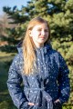 Куртка зимняя серебристые снежинки Артикул:7042