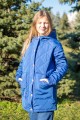 Куртка зимняя синяя оттенок "элеткрик" Артикул:7043